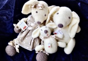 Famiglia coniglio shabby