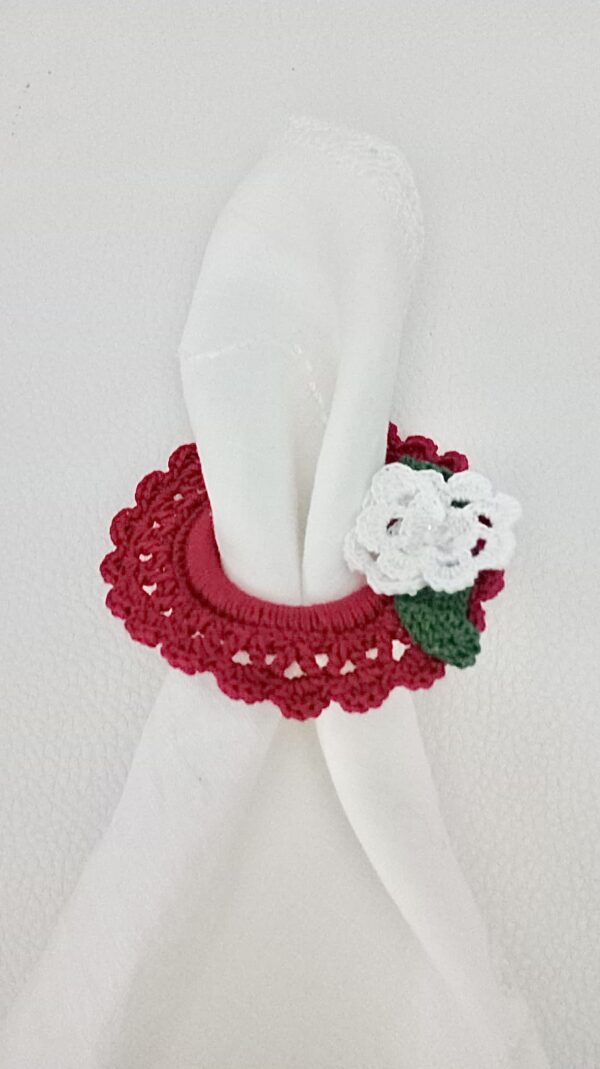 Portatovaglioli con rosellina (confezione da 12pz)